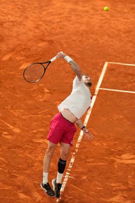 Alexander Bublik, Kazakhstan, during Madrid Open Tennis 2025 match. April 25, 2026. (202604251146)