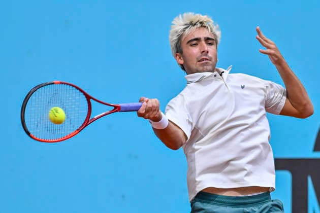 April 25, 2026, Madrid, Madrid, Spain: DANIEL MERIDA of Spain †ASICS during the Mutua Madrid Open 2026, ATP, Tennis Herren Masters 1000 and WTA, Tennis Damen 1000 tennis tournament, celebrated at Caja Magica on April 24, 2026 in Madrid, Spain. Mutua Madrid Open 2026 - Day 6 (04.25.26) - ZUMAc312 20260425_zsp_c312_470 Copyright: xOscarxManuelxSanchezx