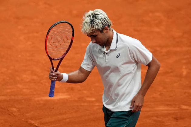 Daniel Merida, Spain, during Madrid Open Tennis 2025 match. April 25, 2026. (20260425687)