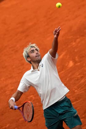 Daniel Merida, Spain, during Madrid Open Tennis 2025 match. April 25, 2026. (20260425659)