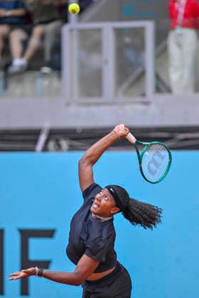 April 25, 2026, Madrid, Madrid, Spain: HALLEY BAPTISTE of united states during the Mutua Madrid Open 2026, ATP, Tennis Herren Masters 1000 and WTA, Tennis Damen 1000 tennis tournament, celebrated at Caja Magica on April 24, 2026 in Madrid, Spain. Mutua Madrid Open 2026 - Day 6 (04.25.26)  - ZUMAc312 20260425_zsp_c312_416 Copyright: xOscarxManuelxSanchezx