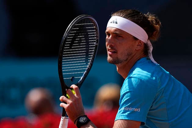April 25, 2026, Madrid, Madrid, Spain: Alexander Zverev Germany plays against Mariano Navone of Argentina during the Mutua Madrid Open 2026, ATP, Tennis Herren Masters 1000 and WTA, Tennis Damen 1000, at La Caja Magica on April 25, 2026 in Madrid, Spain. Madrid Spain - ZUMAa181 20260425_zaa_a181_196 Copyright: xOscarxJ.xBarrosox