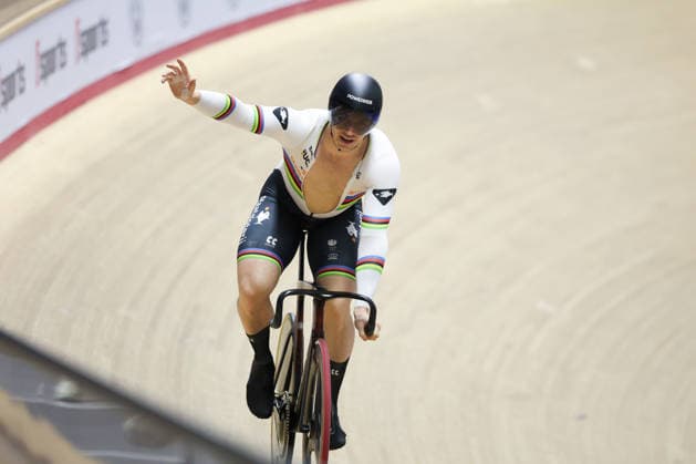 UCI Track World Cup: Nilai Picture by Alex Whitehead SWpix.com - 26 04 2026 - Cycling - UCI Track World Cup: Nilai - Velodrom Nasional Malaysia, Nilai, Malaysia - Men s Sprint - Semifinals - Harrie Lavreysen (Netherlands) qualifies for the final Copyright: x xSWpix.comx(t axPhotographyxHubxLtd)xAlexxWhitehead SWpix.comx SWP-3030-13283