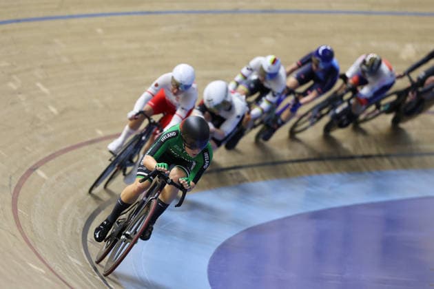 UCI Track World Cup: Nilai Picture by Alex Whitehead SWpix.com - 26 04 2026 - Cycling - UCI Track World Cup: Nilai - Velodrom Nasional Malaysia, Nilai, Malaysia - Women s Omnium - Tempo Race 2 4 - Lara Gillespie (Ireland) Copyright: x xSWpix.comx(t axPhotographyxHubxLtd)xAlexxWhitehead SWpix.comx SWP-3030-13294