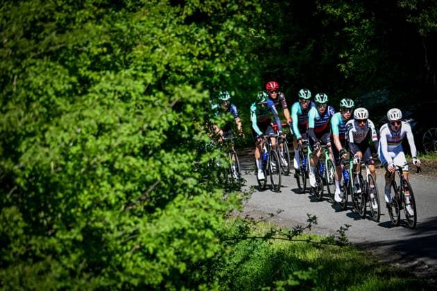 Slovenian Tadej Pogacar of UAE Team Emirates-XRG pictured in action during the men elite race of the Liege-Bastogne-Liege UCI World Tour one day cycling race, 259,5km from Liege, over Bastogne to Liege, Sunday 26 April 2026. MAARTENxSTRAETEMANS  x172061919x