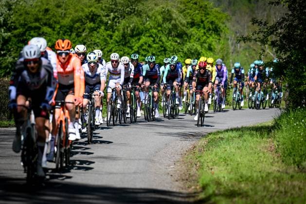 Slovenian Tadej Pogacar of UAE Team Emirates-XRG pictured in action during the men elite race of the Liege-Bastogne-Liege UCI World Tour one day cycling race, 259,5km from Liege, over Bastogne to Liege, Sunday 26 April 2026. MAARTENxSTRAETEMANS  x172061923x