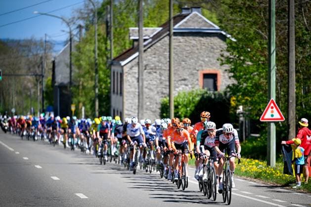 UAE Team Emirates-XRG riders pictured in action during the men elite race of the Liege-Bastogne-Liege UCI World Tour one day cycling race, 259,5km from Liege, over Bastogne to Liege, Sunday 26 April 2026. MAARTENxSTRAETEMANS  x172067956x