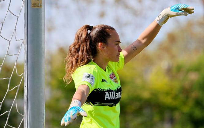 26 04 2026, Germany, Stuttgart, Soccer 2 Womens Bundesliga, Matchday 15, VfB Stuttgart vs SV Meppen 1912, Kiara Beck VfB