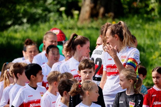 26 04 2026, Germany, Stuttgart, Soccer 2 Womens Bundesliga, Matchday 15, VfB Stuttgart vs SV Meppen 1912, Fabienne Dongus VfB