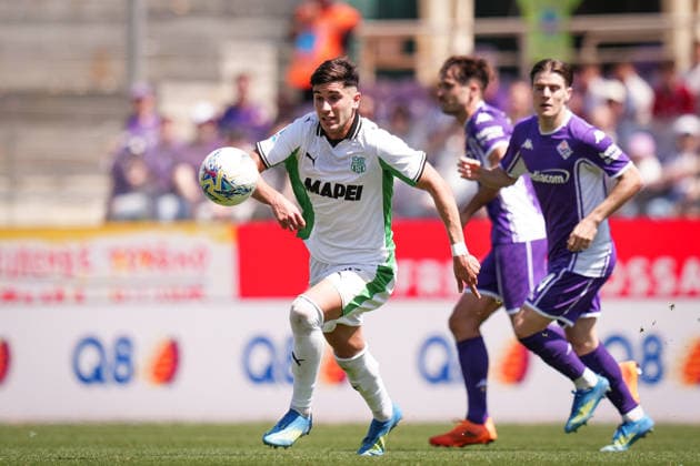 SassuoloÕs Cristian Volpato in action during the Serie A soccer match between Fiorentina and Sassuolo at the Artemio Franchi Stadium in Florence, north Italy - Sunday, April 26, 2026 -  Copyright: xMassimoxPaolone LaPressex