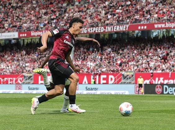 26 04 2026 Soccer Season 2025 2026 2 Soccer Bundesliga 31 Matchday 1 FC Nürnberg FCN Club 1 FC Magdeburg FCM Sportfoto Zink DaMa xdaxmax DFL regulations prohibit any use of photographs as image sequences and or quasi video only for editorial use Henri Koudossou 8, 1 FC Nürnberg FCN Lubambo Musonda 19, 1 FC Magdeburg FCM