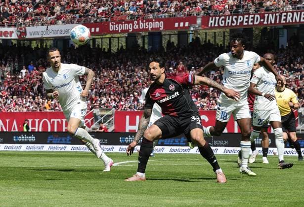 26 04 2026 Soccer Season 2025 2026 2 Soccer Bundesliga 31 Matchday 1 FC Nürnberg FCN Club 1 FC Magdeburg FCM Sportfoto Zink DaMa xdaxmax DFL regulations prohibit any use of photographs as image sequences and or quasi video only for editorial use Adriano Grimaldi 33, 1 FC Nürnberg FCN Lubambo Musonda 19, 1 FC Magdeburg FCM
