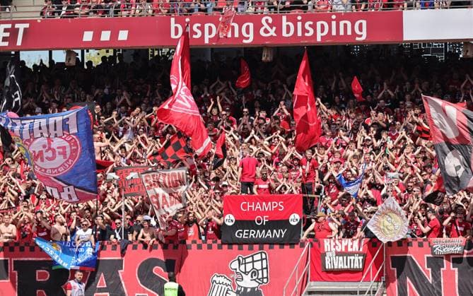 26 04 2026 Soccer Season 2025 2026 2 Soccer Bundesliga 31 Matchday 1 FC Nürnberg FCN Club 1 FC Magdeburg FCM Sportfoto Zink DaMa xdaxmax DFL regulations prohibit any use of photographs as image sequences and or quasi video only for editorial use Clubfan Clubfans FCN Fans Fans cheer on Mannschaft Team