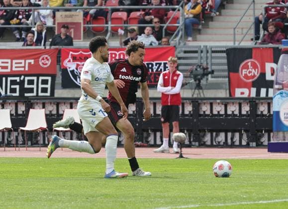 26 04 2026 Soccer Season 2025 2026 2 Soccer Bundesliga 31 Matchday 1 FC Nuremberg FCN Club 1 FC Magdeburg FCM Sportfoto Zink DaMa xdaxmax DFL regulations prohibit any use of photographs as image sequences and or quasi video only for editorial use Herbert Bockhorn 7, 1 FC Magdeburg FCM Rafael Lubach 18, 1 FC Nuremberg FCN