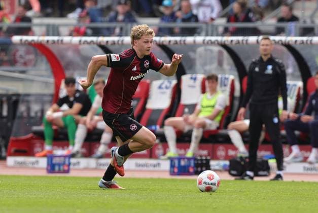 26 04 2026 Soccer Season 2025 2026 2 Soccer Bundesliga 31 Matchday 1 FC Nürnberg FCN Club 1 FC Magdeburg FCM Sportfoto Zink DaMa xdaxmax DFL regulations prohibit any use of photographs as image sequences and or quasi video only for editorial use Piet Scobel 39, 1 FC Nürnberg FCN Freisteller Einzelbild