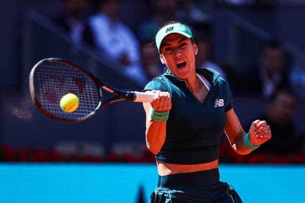Mutua Madrid Open 2026 - Day 7 Sorana Cirstea of Romania competes against Coco Gauff of the United States during their Women s Singles match on Day Seven of the Mutua Madrid Open at La Caja Magica on April 26, 2026, in Madrid, Spain. Madrid Madrid Spain  Copyright: xMiguelxReisx originalFilename:reis-notitle260426_nppZx.jpg
