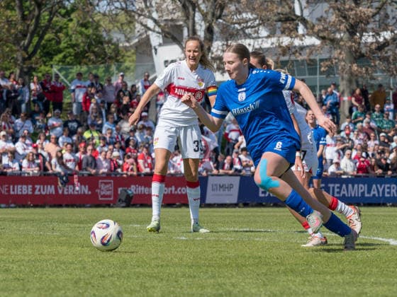 Laura Broering SV Meppen, 06 on the ball GER, VfB Stuttgart vs SV Meppen, Football, 2 Womens Bundesliga, Matchday 23, Season 2025 2026, 26 04 2026 GER, VfB Stuttgart vs SV Meppen, Football, 2 Womens Bundesliga, Matchday 23, Season 2025 2026, 26 04 2026 Stuttgart Copyright: xEibner-Pressefoto CarstenxSchwerx EP_CSG