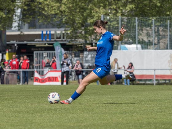 Anouk Blaschka SV Meppen, 10 on the ball GER, VfB Stuttgart vs SV Meppen, Football, 2 Womens Bundesliga, Matchday 23, Season 2025 2026, 26 04 2026 GER, VfB Stuttgart vs SV Meppen, Football, 2 Womens Bundesliga, Matchday 23, Season 2025 2026, 26 04 2026 Stuttgart Copyright: xEibner-Pressefoto CarstenxSchwerx EP_CSG