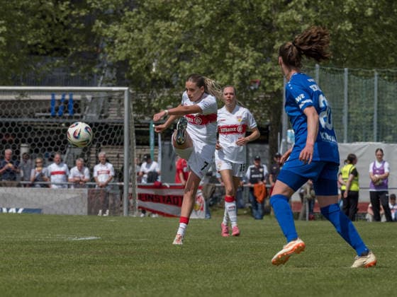 Dafina Redzepi VfB Stuttgart, 07 at shot GER, VfB Stuttgart vs SV Meppen, Football, 2 Womens Bundesliga, Matchday 23, Season 2025 2026, 26 04 2026 GER, VfB Stuttgart vs SV Meppen, Football, 2 Womens Bundesliga, Matchday 23, Season 2025 2026, 26 04 2026 Stuttgart Copyright: xEibner-Pressefoto CarstenxSchwerx EP_CSG