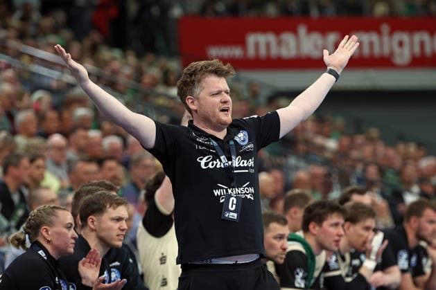 26 04 2026, xovx, Handball Daikin Handball Bundesliga, HSG Wetzlar Bergischer HC Coach Markus Pütz Bergischer HC Wetzlar Buderus Arena Hessen Germany EN