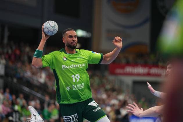 HSG Wetzlar v Bergischer HC - DAIKIN Handball-Bundesliga Philipp Ahouansou ( 19 Wetzlar ) during the Daikin Handball-Bundesliga match between HSG Wetzlar and Bergischer HC at Buderus Arena Wetzlar. Wetzlar Wetzlar, Germany, April 26nd 202 GERMANY Copyright: xJuliaxKneisslx xSPPx Sportspressphoto_SPR136760