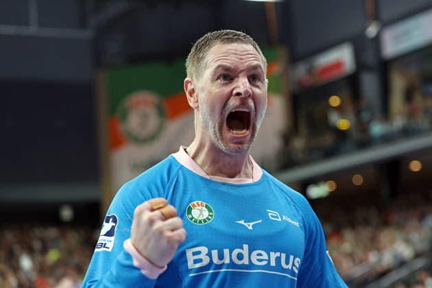 26 04 2026, xovx, Handball Daikin Handball Bundesliga, HSG Wetzlar Bergischer HC Andreas Palicka HSG Wetzlar Wetzlar Buderus Arena Hessen Germany EN