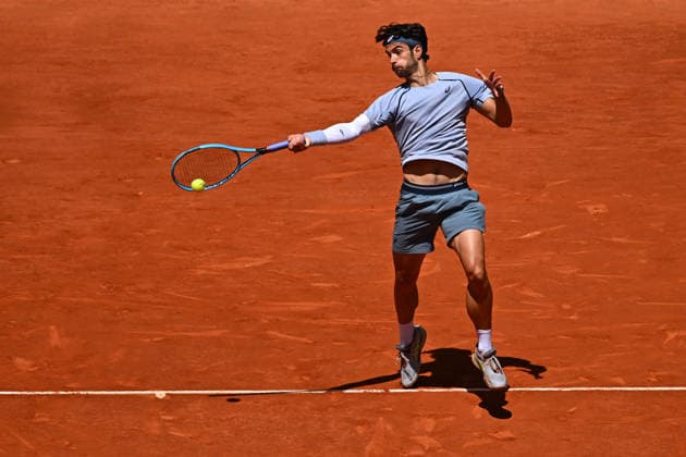Mutua Madrid Open - Lorenzo Musetti Lorenzo Musetti (ITA) during his third round match at the Mutua Madrid Open in Madrid , Spain, on April, 26, 2026. Photo by Corinne Dubreuil ABACAPRESS.COM Madrid Spain  Copyright: xDubreuilxCorinne ABACAx