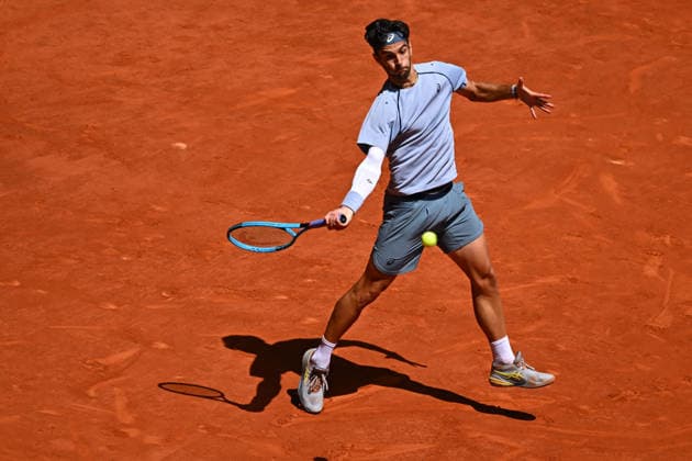Mutua Madrid Open - Lorenzo Musetti Lorenzo Musetti (ITA) during his third round match at the Mutua Madrid Open in Madrid , Spain, on April, 26, 2026. Photo by Corinne Dubreuil ABACAPRESS.COM Madrid Spain  Copyright: xDubreuilxCorinne ABACAx