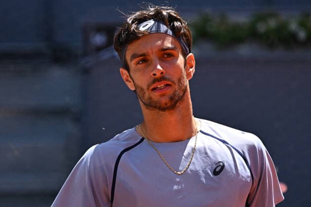 Mutua Madrid Open - Lorenzo Musetti Lorenzo Musetti (ITA) during his third round match at the Mutua Madrid Open in Madrid , Spain, on April, 26, 2026. Photo by Corinne Dubreuil ABACAPRESS.COM Madrid Spain  Copyright: xDubreuilxCorinne ABACAx