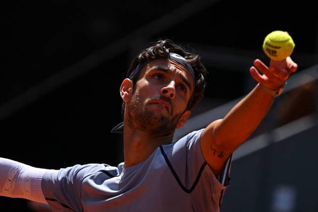 Mutua Madrid Open - Lorenzo Musetti Lorenzo Musetti (ITA) during his third round match at the Mutua Madrid Open in Madrid , Spain, on April, 26, 2026. Photo by Corinne Dubreuil ABACAPRESS.COM Madrid Spain  Copyright: xDubreuilxCorinne ABACAx