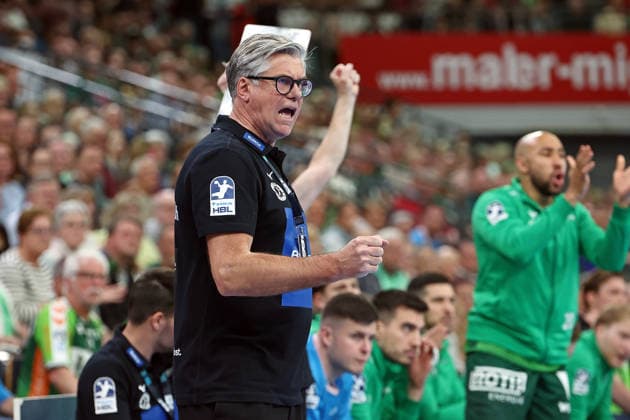 26 04 2026, xovx, Handball Daikin Handball Bundesliga, HSG Wetzlar Bergischer HC Coach Runar Sigtryggsson HSG Wetzlar Wetzlar Buderus Arena Hessen Germany EN