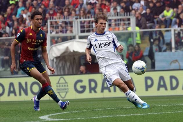 Foto IPP ACGE Genova 26 04 2026 Campionato di Calcio Serie A 2025 2026 Genoa-Como nella foto: Nicolas Paz Martinez Italy Photo Press World Copyright Genova italy Italia ITALY  Copyright: xR4924_italyphotopressx