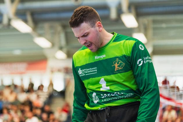 Marino Mallwitz HC Elbflorenz 2006, 01 suaer TuSEM Essen vs HC Elbflorenz Dresden, Handball, 2 HBL, 29 Matchday, Season 2025 26, 26 04 2026, TuSEM Essen vs HC Elbflorenz Dresden, Handball, 2 HBL, 29 Matchday, Season 2025 26, 26 04 2026 Essen Copyright: xEibner-Pressefoto LukasxBaldygax EP_LBA