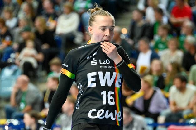 Imke Winters VfL Oldenburg, 16 VfL Oldenburg vs SV Union Halle Neustadt, ALSCO Handball Bundesliga Women, Playoffs, 2 Matchday, Season 2025 2026, 25 04 2026, VfL Oldenburg vs SV Union Halle Neustadt, ALSCO Handball Bundesliga Women, Playoffs, 2 Matchday, Season 2025 2026, 25 04 2026 Oldenburg Copyright: xEibner-Pressefoto RobertxGertzenx EP_RGN
