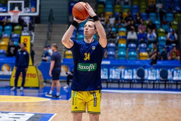 Basketball Bundesliga BBL, Frankfurt Skyliners vs ALBA Berlin, Süwag Energie Arena Frankfurt am Main 26 04 2026 Basketball Bundesliga BBL, Frankfurt am Main, Germany 26 04 2026 Justin Bean ALBA BERLIN, 34 at the Warm Up, Basketball Bundesliga BBL, Match of Frankfurt Skyliners vs ALBA Berlin, Süwag Energie Arena Frankfurt am Main Copyright: xBEAUTIFULxSPORTS Freudensteinx