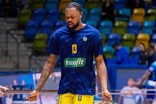 Basketball Bundesliga BBL, Frankfurt Skyliners vs ALBA Berlin, Süwag Energie Arena Frankfurt am Main 26 04 2026 Basketball Bundesliga BBL, Frankfurt am Main, Germany 26 04 2026 J Wan Roberts ALBA BERLIN, 13 at the Warm Up, Basketball Bundesliga BBL, Match of Frankfurt Skyliners vs ALBA Berlin, Süwag Energie Arena Frankfurt am Main Copyright: xBEAUTIFULxSPORTS Freudensteinx