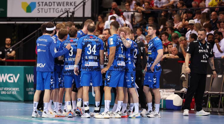 26 04 2026 Stuttgart, Handball TVB Stuttgart vs SC Magdeburg, Coach Misha Kaufmann TVB, Center