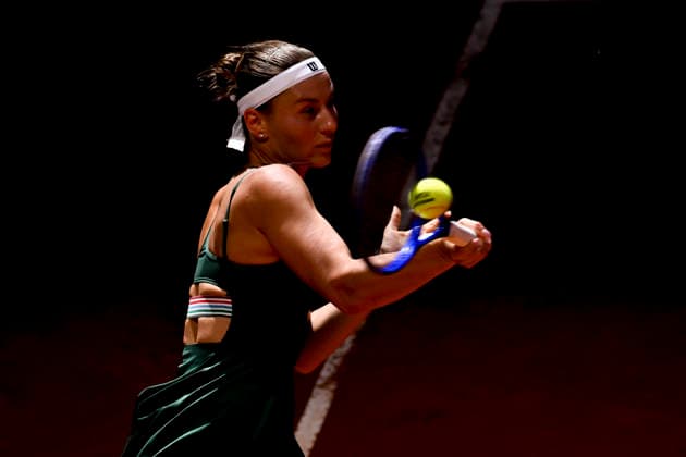 April 26, 2026, Madrid, Madrid, Spain: MARTA KOSTYUK of Ukraine †WILSON during the Mutua Madrid Open 2026, ATP, Tennis Herren Masters 1000 and WTA, Tennis Damen 1000 tennis tournament, celebrated at Caja Magica on April 26, 2026 in Madrid, Spain. Mutua Madrid Open 2026 - Day 7 (04.26.26) - ZUMAc312 20260426_zsp_c312_034 Copyright: xOscarxManuelxSanchezx