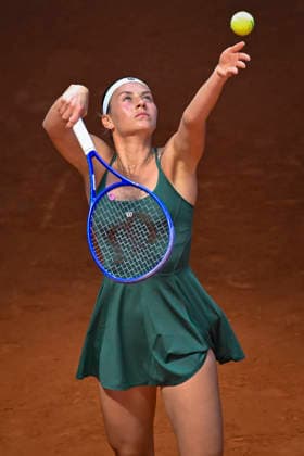 April 26, 2026, Madrid, Madrid, Spain: MARTA KOSTYUK of Ukraine †WILSON during the Mutua Madrid Open 2026, ATP, Tennis Herren Masters 1000 and WTA, Tennis Damen 1000 tennis tournament, celebrated at Caja Magica on April 26, 2026 in Madrid, Spain. Mutua Madrid Open 2026 - Day 7 (04.26.26) - ZUMAc312 20260426_zsp_c312_036 Copyright: xOscarxManuelxSanchezx