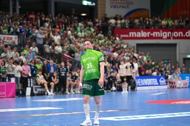 HSG Wetzlar v Bergischer HC - DAIKIN Handball-Bundesliga Justin Mueller ( 25 Wetzlar ) during the Daikin Handball-Bundesliga match between HSG Wetzlar and Bergischer HC at Buderus Arena Wetzlar. Wetzlar Wetzlar, Germany, April 26nd 202 GERMANY Copyright: xJuliaxKneisslx xSPPx Sportspressphoto_SPR136982