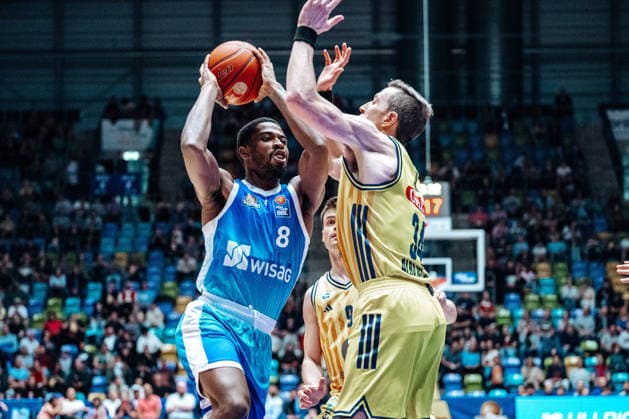 William Christmas Skyliners Frankfurt, 08 , Bean Alba Berlin, 34 GER, Skyliners Frankfurt vs Alba Berlin, easycredit BBL, Bundesliga, 31 Matchday, Season 2025 2026 26 04 2026 Eibner Pressefoto Attila Ziga GER, Skyliners Frankfurt vs Alba Berlin, easycredit BBL, Bundesliga, 31 Matchday, Season 2025 2026 26 04 2026 Frankfurt am Main Copyright: xEibner-Pressefotox EP_AZA