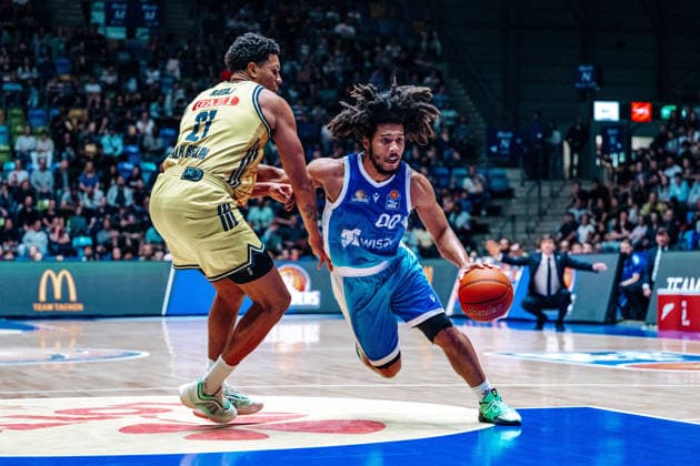 Tyger Campbell Skyliners Frankfurt, 00 , Michael Rataj Alba Berlin, 21 GER, Skyliners Frankfurt vs Alba Berlin, easycredit BBL, Bundesliga, 31 Matchday, Season 2025 2026 26 04 2026 Eibner Pressefoto Attila Ziga GER, Skyliners Frankfurt vs Alba Berlin, easycredit BBL, Bundesliga, 31 Matchday, Season 2025 2026 26 04 2026 Frankfurt am Main Copyright: xEibner-Pressefotox EP_AZA