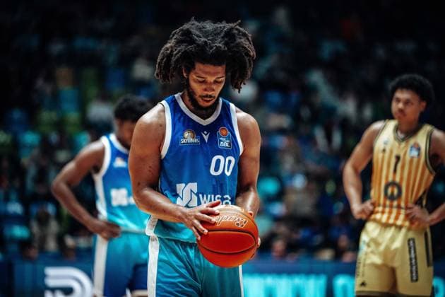 Tyger Campbell Skyliners Frankfurt, 00 GER, Skyliners Frankfurt vs Alba Berlin, easycredit BBL, Bundesliga, 31 Matchday, Season 2025 2026 26 04 2026 Eibner Pressefoto Attila Ziga GER, Skyliners Frankfurt vs Alba Berlin, easycredit BBL, Bundesliga, 31 Matchday, Season 2025 2026 26 04 2026 Frankfurt am Main Copyright: xEibner-Pressefotox EP_AZA