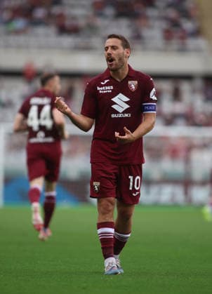 Nikola Vlasic of Torino FC during the Italian Serie A, football match between Torino FC and FC Inter Milan on 26 April 2026, at Stadio Olimpico Grande Torino, Turin, Italy. Photo Nderim Kaceli  Copyright: xNderimxKaceli IPAxSportx xipa-agency.netx xx IPA_74252877 IPA_Agency_IPA74252877