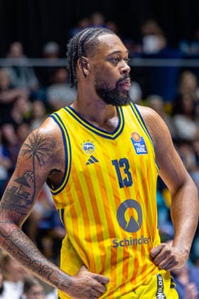 Basketball Bundesliga BBL, Frankfurt Skyliners vs ALBA Berlin, Süwag Energie Arena Frankfurt am Main 26 04 2026 Basketball Bundesliga BBL, Frankfurt am Main, Germany 26 04 2026 J Wan Roberts ALBA BERLIN, 13 , Basketball Bundesliga BBL, Match of Frankfurt Skyliners vs ALBA Berlin, Süwag Energie Arena Frankfurt am Main Copyright: xBEAUTIFULxSPORTS Freudensteinx