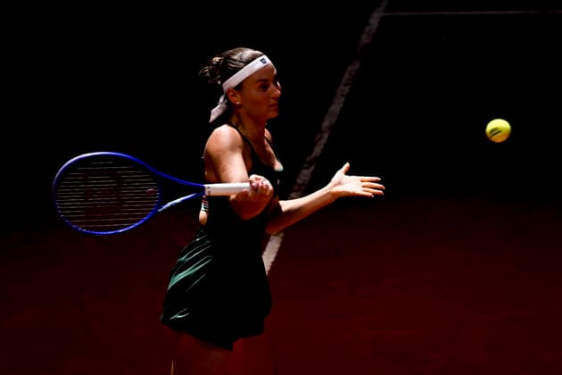 April 26, 2026, Madrid, Madrid, Spain: MARTA KOSTYUK of Ukraine †WILSON during the Mutua Madrid Open 2026, ATP, Tennis Herren Masters 1000 and WTA, Tennis Damen 1000 tennis tournament, celebrated at Caja Magica on April 26, 2026 in Madrid, Spain. Mutua Madrid Open 2026 - Day 7 (04.26.26) - ZUMAc312 20260426_zsp_c312_012 Copyright: xOscarxManuelxSanchezx