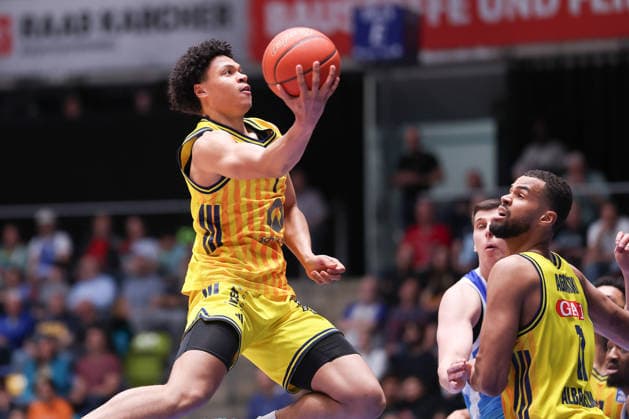 Frankfurt Skyliners ALBA Berlin, easyCredit BBL basketball by Jack Kayil Alba Berlin, 7 Game of the easyCredit BBL between Frankfurt Skyliners and ALBA Berlin on April 26, 2026 at Süwag Energie ARENA in Frankfurt am Main , Frankfurt am Main Hessen Germany Süwag Energie ARENA