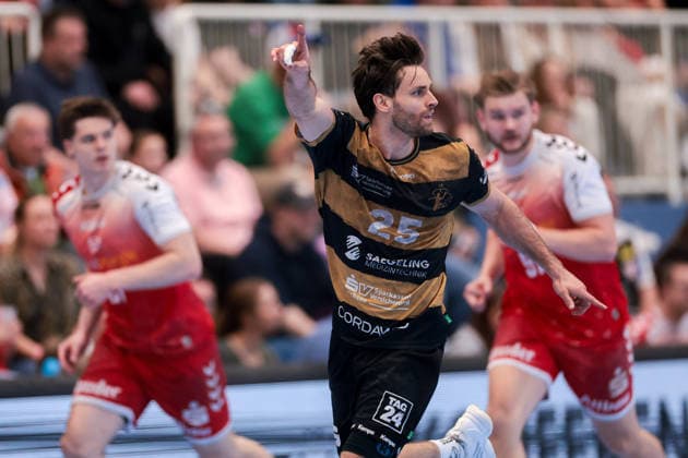 26 04 2026, 29 Matchday of the 2 Handball Bundesliga, TuSEM Essen HC Elbflorenz 2006 Sebastian Greß HC Elbflorenz 2006 Essen Am Hallo NRW Germany xRHR PHOTO DEx Copyright: DennisxEwert RHR-FOTOx RHR-FOTO DE