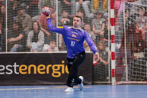 26 04 2026, 29 Matchday of the 2 Handball Bundesliga, TuSEM Essen HC Elbflorenz 2006 Goalkeeper Dominik Plaue TuSEM Essen Essen Am Hallo NRW Germany xRHR PHOTO DEx Copyright: DennisxEwert RHR-FOTOx RHR-FOTO DE