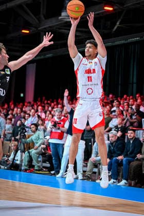 Barmer 2 Basketball Bundesliga ProA Rheinstars Köln vs Nürnberg Falcons BC, 26 04 2026 Timothy Nehemiah Davis RheinStarsKöln 11 , Barmer 2 Basketball Bundesliga ProA Rheinstars Köln vs Nürnberg Falcons BC on 26 04 2026 at Motorworld Köln in Cologne North Rhine-Westphalia Copyright: xBEAUTIFULxSPORTS Mueller-Laschetx